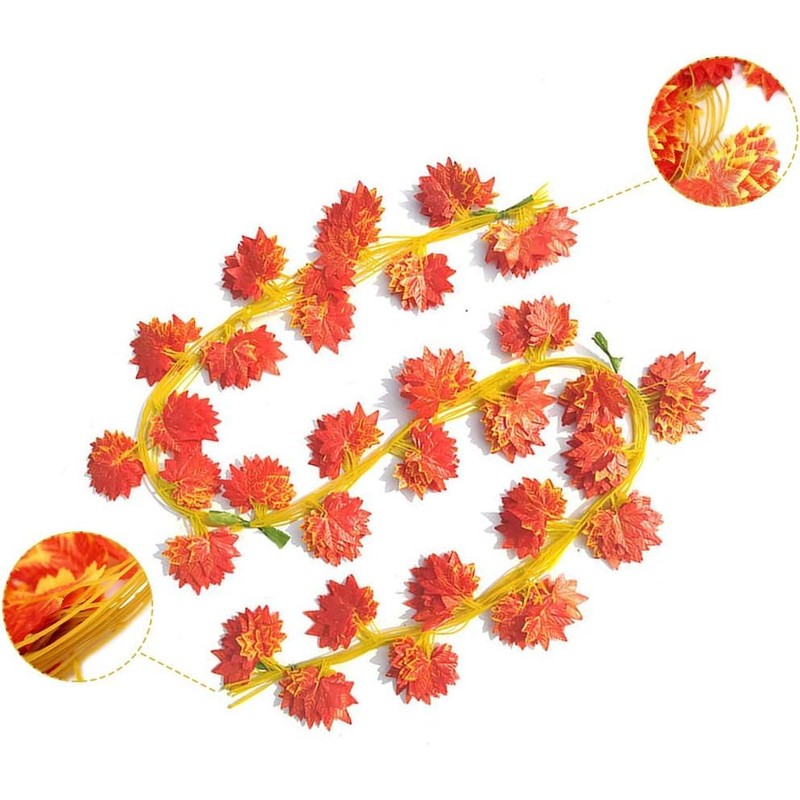 CQURE Artificial Maple Leaves Artificial Autumn Leaves Artificial Autumn Leaves