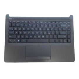 Replacement Palmrest with Backlit Keyboard Assembly for HP 14-CF 14S-CF 14-DK 14-DF Laptop L24817-001