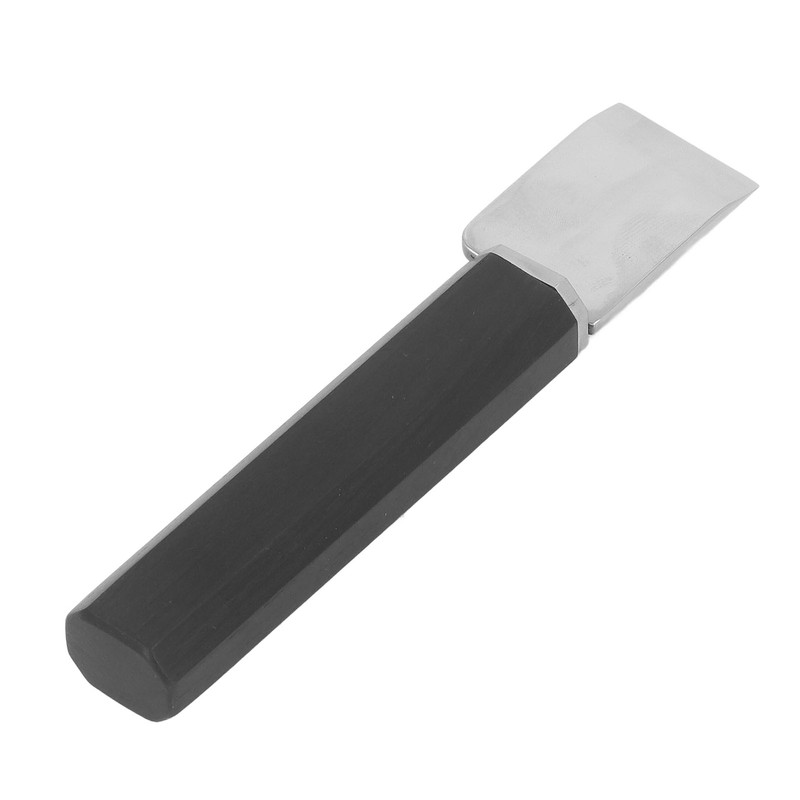 Leather Cutting Knife Stainless Steel Incisive Blade Wooden Handle Glossy