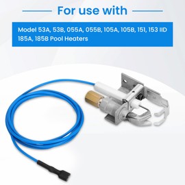 Bootuu 002003F Pilot Assembly - Replacement for Raypak IID Pilot Assembly 002003F-002003F Pilot Natural/Propane Lid - 002003F Natural Gas and Propane Models