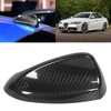 Carbon Fiber Car Antenna Cover Shark Fin Trim Glossy Black