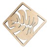 CHIC&CHARM Set of 8 Wooden Leaf Shaped Coasters - Perfect