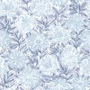 Faustin Navy Floral Wallpaper