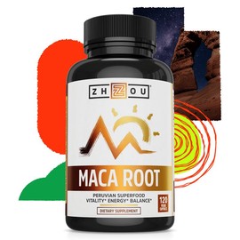 Maca Root Capsules | Natural Energy, Stamina & Vitality Support | Hormone Balance, Endurance & Mood Booster for Men and Women