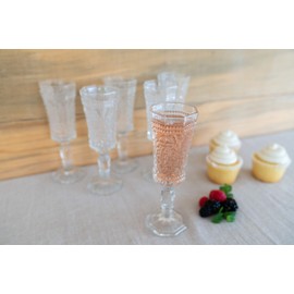 10 Strawberry Street Vatican 4 Oz Champagne Flute, Set of 6, Clear Glass