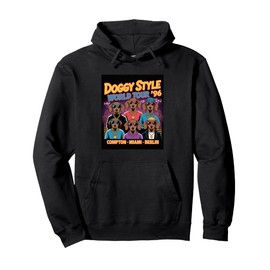 Doggy Style World Tour ’96 Bootleg Dog Rap Legend dachshund Pullover Hoodie