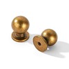 khtumeware 10 Pack 1 Inch (25mm) Diameter Round Solid Vintage