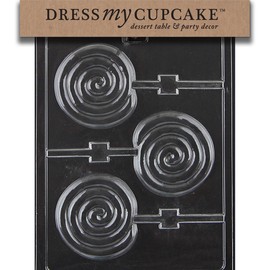 Dress My Cupcake Chocolate Candy Mold, Swirl Lollipop