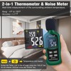 Noise Decibel Meter, Gedaye Digital Sound Level Meter & Thermometer,