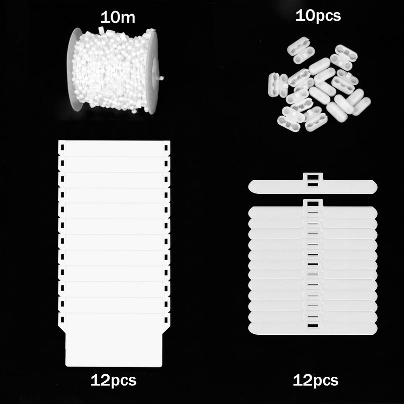 LaMure 37 Pcs Vertical Blind Accessories Set Includes 12 pcs