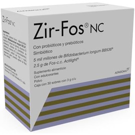 Zir-Fos Simbiotico Probioticos y Prebioticos 30 Und