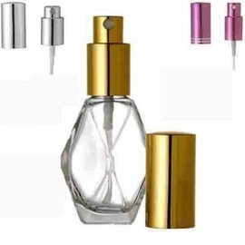 Diamond Spray Bottle. Fine Mist Perfume Cologne Atomizer for Essential Oil Aromatherapy Perfume Cologne Refillable (2 oz. 24 Bottles, Purple)