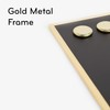 U Brands Magnetic Chalkboard, 11" x 14", Gold Metal Frame,