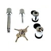 Keyed Alike 5/8 Hitch Pin and 1/4 Trailer Coupler Lock