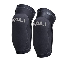 Kali Protectives Mission Elbow Guards - Adult Bicycling Elbow and Arm Pads - Pull-On Closure, Flexible, Durable, Non-Slip Protection - Off-Roading, BMX, Mountain Biking, Road Cycling, Cyclocross Gear, Black/Gray, Medium