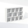 Furinno Reed 11-Cube Open Shelf Clothing & Closet Storage Organization,