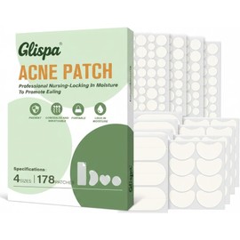 Parches Para Acné,Invisibles e Hidrocoloides,178 Parches en 4 Tamaños Pimple Patch – Con Aceite de Árbol de Té, Caléndula y Extracto de Roble – Cuidado Suave que No Reseca la Piel
