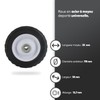 Universal Steel Wheel with Offset Hub for Garden Tools -