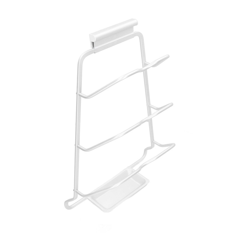 Pot Lid Organizer 30kg Load 3 Lid Capacity S Shaped