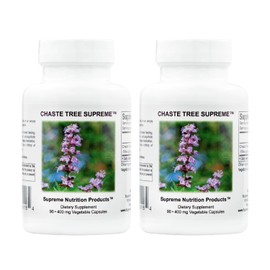 Supreme Nutrition Chaste Tree Supreme, 90 Pure Vitex Vegetarian Capsules (Pack of 2)