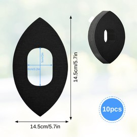 10 Stück Knie Tape Vorgeschnitten, Kinesiotapes Knie Vorgeschnitten, Muskel Patch Knieschoner für Knieschmerzlinderung & Unterstützung, Kniestabilität, Atmungsaktiv Und Wasserdicht (Schwarz)