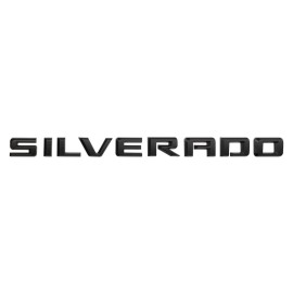 Unbranded For SILVERADO 1500 2019-2023 Fender Letter Emblems Badge Nameplate Matte Black