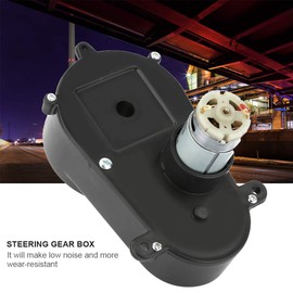 Steering Gear Box, Electric Motor Kid Ride Gear Box Steering Gear Box for Children Car (12V5600Rpm)