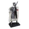 Templar White Cloak Medieval Crusader Swordsman Knight W/ Cross Shield