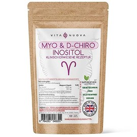 Myo & D Chiro Inositol - 120 Capsules - Supports Women with PCOS/PCO Syndrome - Improves Hormonal Balance & Ovarian Function - No Additives (120 Pieces (Pack of 1)