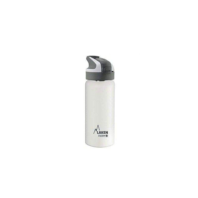 Laken Unisex - Adult Thermos TS5B Thermos Flask, White, 18/8-0.50