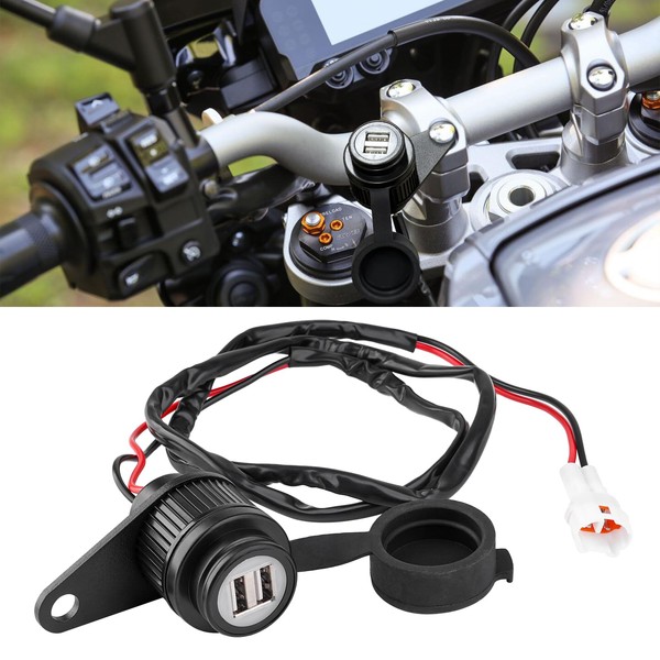 YIBEICO Dual USB Quick Charger Adapter for Yamaha Tracer MT-07
