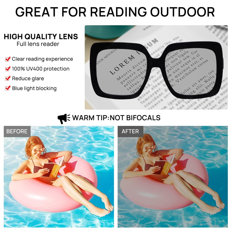 OCCI CHIARI Reader Sunglasses Women 3.0 Oversized Reading Sunglasses 1.0