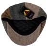Jaxon Herringbone Patchwork Wool Blend Newsboy Cap (X-Large) Multi