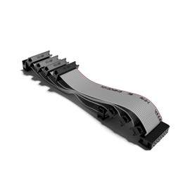 ExcelValley - 5-Pack - Eurorack Flat Ribbon Power Cables Modular Synth Synthesizer [16 to 16 Pins | 50 cm - 19.69"]