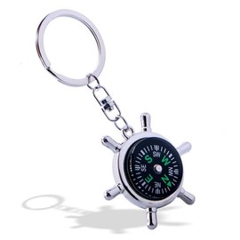 Weahre Keychain, New Fashion Style Rudder Compass Key Chain Ring Keyring