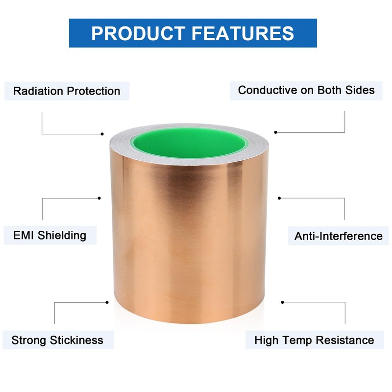 BOMEI PACK Copper Foil Tape with Conductive Adhesive for Guitar