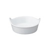 HIC Kitchen Mini Eared Ramekin Set, Fine White Porcelain, 1-Ounce,