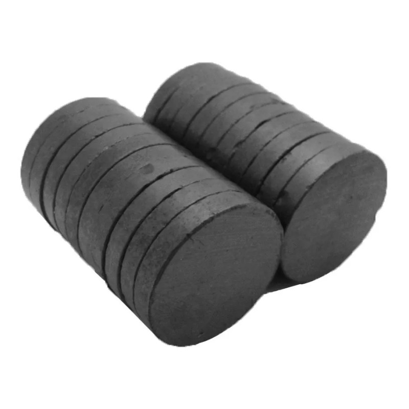 Vamos de Compras 10 Piezas Imán Ferrita Redondo 25x4mm Potente