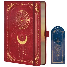 TIEFOSSI Bullet Dot Journal, 160gsm 190 Numbered Pages, Diary for Work & Sketching, A5 Hardcover Leather Journal for Writing Women Men