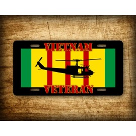SignsAndTagsOnline.com Vietnam Vet HUEY UH-1 Service Ribbon License Plate