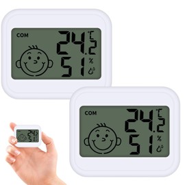 Digital Hygrometer Indoor,Thermometer and Hygrometer,Digital Indoor Thermometer Hygrometer Mini,Mini Lcd Digital Thermometer Hygrometer,Indoor Household Electronic Thermo-Hygrometer,Room Thermometer