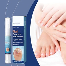 Nail Pen for Fingernails and Toenails, Nail Repair Serum Pen, Nail Hungus Pen para uñas de los Pies, la Pluma de Cuidado de las Uñas, Reparadora de Uñas, Limpia y Brilla (1PC)
