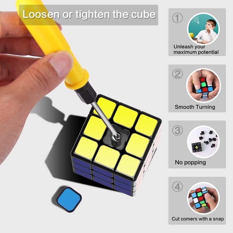 ROXENDA Magic Cube Speed Cube - Easy Turn & Smooth
