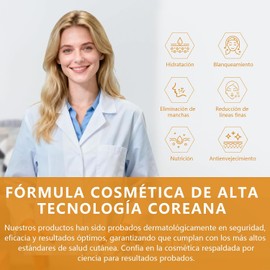 WEUD Skin Care Coreano 3 En 1 Kit, con 1 Crema Hidratante Niacinamida 1 Serum Centella Asiatica 1 Serum Pptidos Propleo, Kit Cuidado Facial Mujer para Hidrata, Ilumina y Unifica el Tono de La Piel