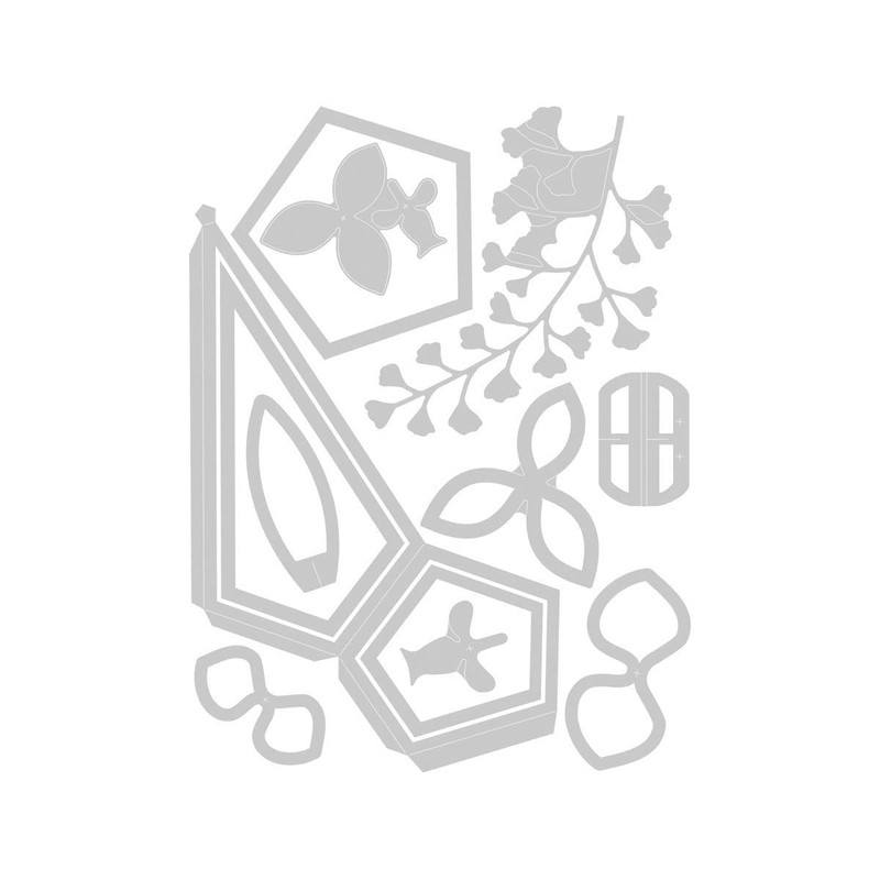 Thinlits Die Set 12 Pack 664366 Teardrop Terrarium