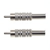 Keple Nickel Plated Phono Plugs 2 Pack - Male Connector