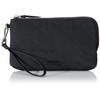Vera Bradley Women's Performance Twill Wristlet With RFID Protection, Black,