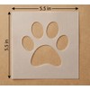 Paw Print Stencil - Dog Paw Stencil - Diffrent artwork