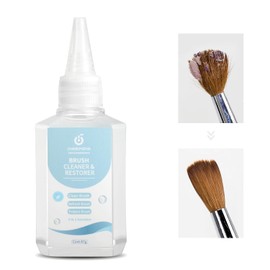 CHERIMOYA Limpiador de Pinceles para Uñas 67g,Líquido Brochas de Nail Art | Solución Limpiadora para Pinceles de Manicura, Cuidado Hidratante y Restaurador de Cerdas