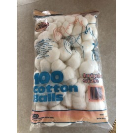 Sentinel 100 Count Jumbo Cotton Balls Vintage 1980s - 90s Sealed New